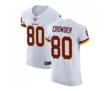 Nike Washington Redskins #80 Jamison Crowder White Men Stitched NFL Vapor Untouchable Elite Jersey