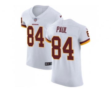 Nike Washington Redskins #84 Niles Paul White Men Stitched NFL Vapor Untouchable Elite Jersey