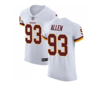 Nike Washington Redskins #93 Jonathan Allen White Men Stitched NFL Vapor Untouchable Elite Jerse