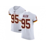 Nike Washington Redskins #95 Jonathan Allen White Men Stitched NFL Vapor Untouchable Elite Jersey