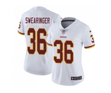 Women Nike Washington Redskins #36 D.J. Swearinger White Stitched NFL Vapor Untouchable Limited Jersey