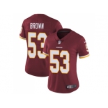 Women Nike Washington Redskins #53 Zach Brown Burgundy Red Team Color Stitched NFL Vapor Untouchable Limited Jersey