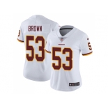 Women Nike Washington Redskins #53 Zach Brown White Stitched NFL Vapor Untouchable Limited Jersey