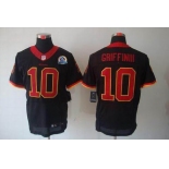 nike nfl jerseys washington redskins #10 griffiniii black[Elite 50th Patch]