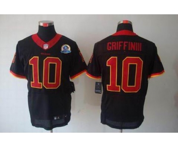 nike nfl jerseys washington redskins #10 griffiniii black[Elite 50th Patch]