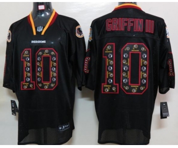 nike nfl jerseys washington redskins #10 griffiniii black[Elite united sideline]