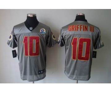 nike nfl jerseys washington redskins #10 griffiniii grey[Elite shadow 50th Patch]