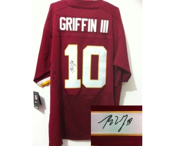 nike nfl jerseys washington redskins #10 griffiniii red[Elite signature]