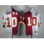 nike nfl jerseys washington redskins #10 griffiniii white-red[Elite split 50th Patch]