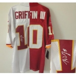 nike nfl jerseys washington redskins #10 griffiniii white-red[Elite split signature]