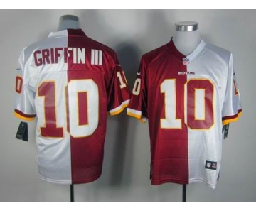 nike nfl jerseys washington redskins #10 griffiniii white-red[Elite split]