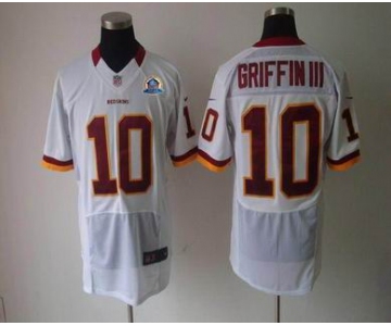 nike nfl jerseys washington redskins #10 griffiniii white[Elite 50th Patch]