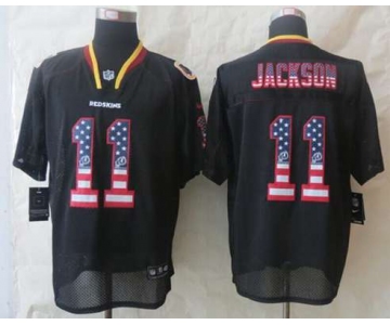 nike nfl jerseys washington redskins #11 jackson black[Elite USA flag fashion]