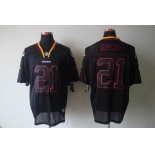 nike nfl jerseys washington redskins #21 fred taylor black[Elite lights out]