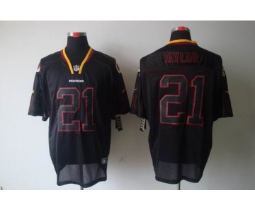 nike nfl jerseys washington redskins #21 fred taylor black[Elite lights out]