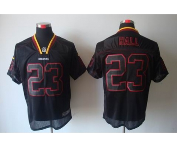 nike nfl jerseys washington redskins #23 hall black[Elite lights out]