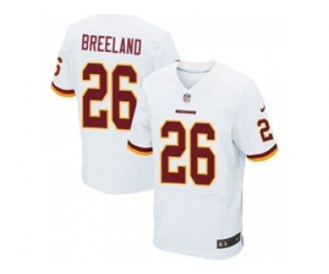 nike nfl jerseys washington redskins #26 breeland white[Elite]