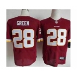 nike nfl jerseys washington redskins #28 green red[Elite]