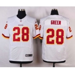 nike nfl jerseys washington redskins #28 green white[Elite]