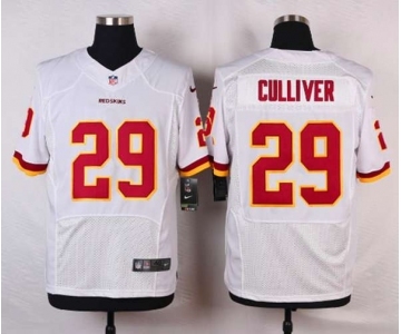 nike nfl jerseys washington redskins #29 culliver white[new Elite]