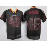 nike nfl jerseys washington redskins #46 morris black[Elite lights out]