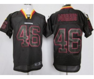 nike nfl jerseys washington redskins #46 morris black[Elite lights out]