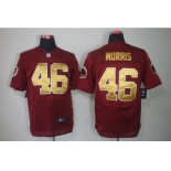 nike nfl jerseys washington redskins #46 morris red[Elite yellow number]