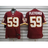 nike nfl jerseys washington redskins #59 fletcher red[elite]