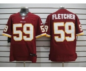 nike nfl jerseys washington redskins #59 fletcher red[elite]