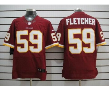 nike nfl jerseys washington redskins #59 fletcher red[elite]