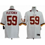 nike nfl jerseys washington redskins #59 fletcher white[Elite]