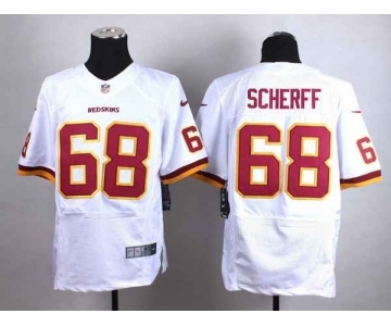 nike nfl jerseys washington redskins #68 scherff white[Elite]