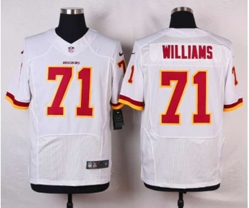 nike nfl jerseys washington redskins #71 trent williams white[Elite][williams]