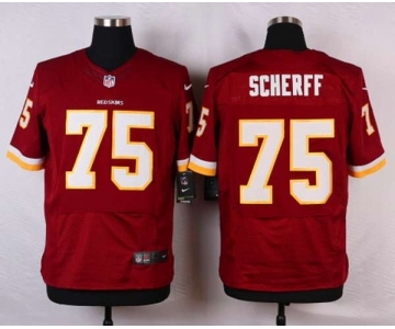 nike nfl jerseys washington redskins #75 brandon scherff red[Elite]