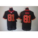 nike nfl jerseys washington redskins #81 monk black[Elite]