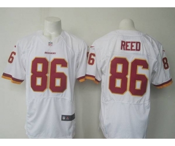 nike nfl jerseys washington redskins #86 reed white[Elite]