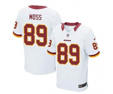 nike nfl jerseys washington redskins #89 moss white[Elite]