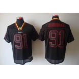 nike nfl jerseys washington redskins #91 kerrigan black[Elite lights out]