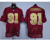 nike nfl jerseys washington redskins #91 kerrigan red(80 anniversary)