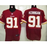 nike nfl jerseys washington redskins #91 kerrigan red[elite]