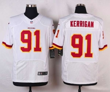 nike nfl jerseys washington redskins #91 kerrigan white[new Elite]