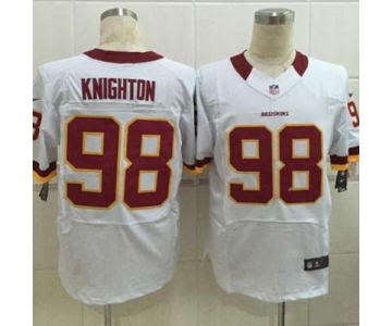 nike nfl jerseys washington redskins #98 knighton white[Elite][knighton]