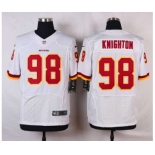 nike nfl jerseys washington redskins #98 knighton white[new Elite][knighton]