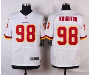 nike nfl jerseys washington redskins #98 knighton white[new Elite][knighton]