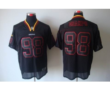 nike nfl jerseys washington redskins #98 orakpo black[Elite lights out]