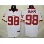 nike nfl jerseys washington redskins #98 orakpo white[elite]