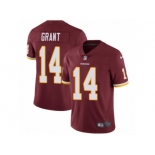 Men Nike Washington Redskins #14 Ryan Grant Burgundy Red Team Color Vapor Untouchable Limited Player NFL Jersey