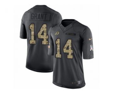 Men Nike Washington Redskins #14 Ryan Grant Limited Black 2016 Salute to Service NFL Jersey