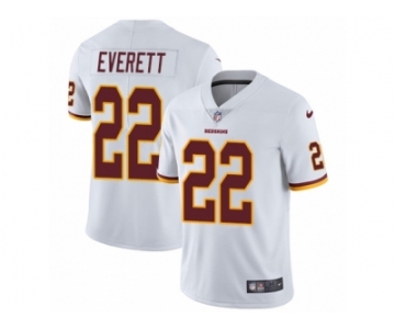 Men Nike Washington Redskins #22 Deshazor Everett White Vapor Untouchable Limited Player NFL Jersey