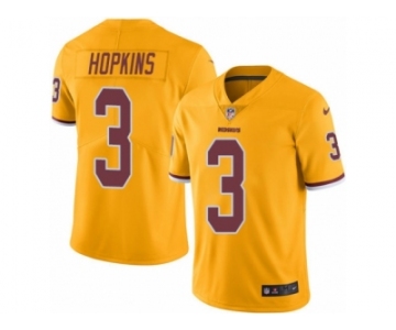 Men Nike Washington Redskins #3 Dustin Hopkins Limited Gold Rush Vapor Untouchable NFL Jersey